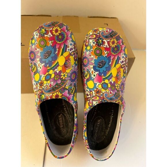 Easy Works Street clogs size 7 Rainbow colorful slip and oil-resistance - Picture 2 of 4